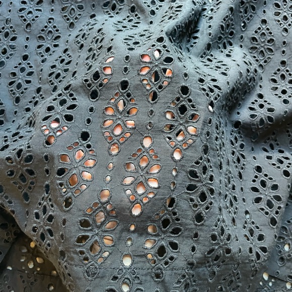 Veronica Beard Rafaela Eyelet Cotton Shirt Dress size 6 - Picture 8 of 8